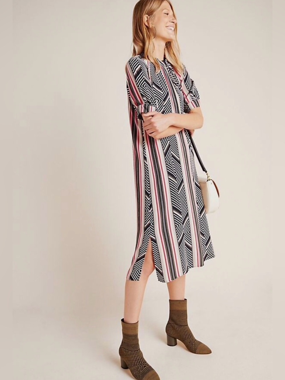 Anthropologie McKenzie Mock Neck Tunic Dress Medium